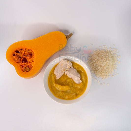 Chicken with rice and pumpkin