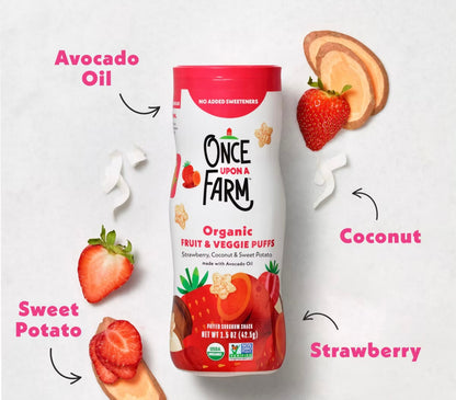 Puffs Strawberry Sweet Potato & Coconut Baby Snacks