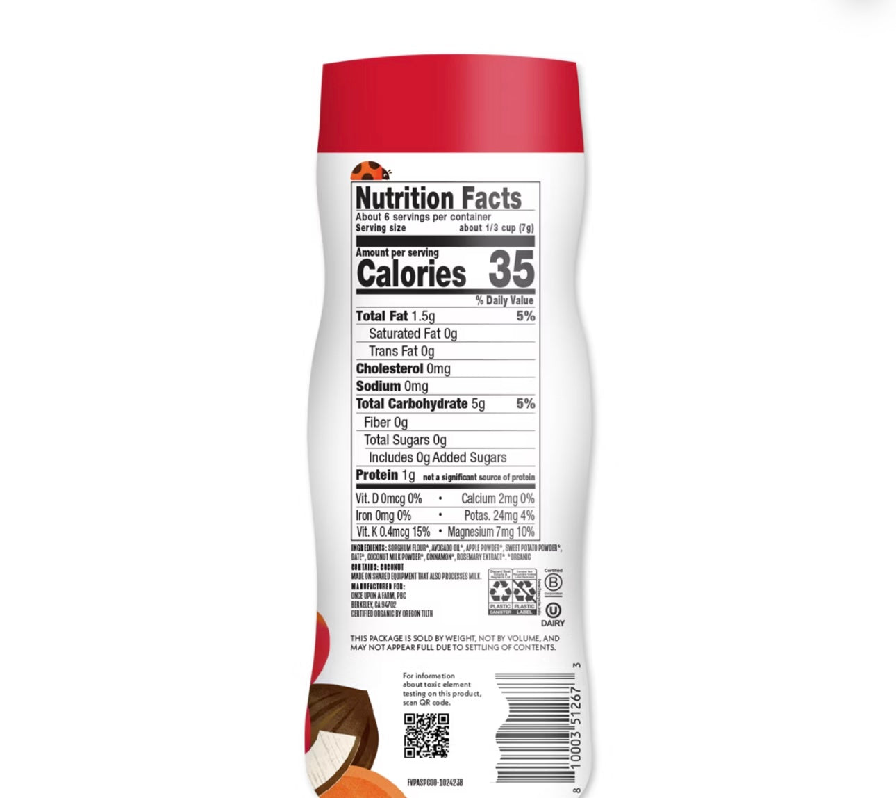 Puffs Apple Sweet Potato & Coconut Baby Snacks