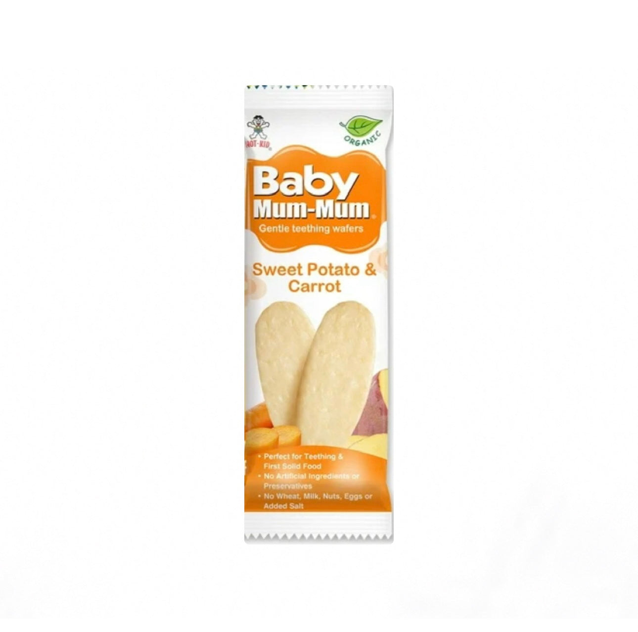Teether wafers sweet potato & carrot